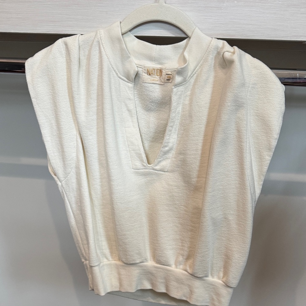 Nation V-Neck Knit Top